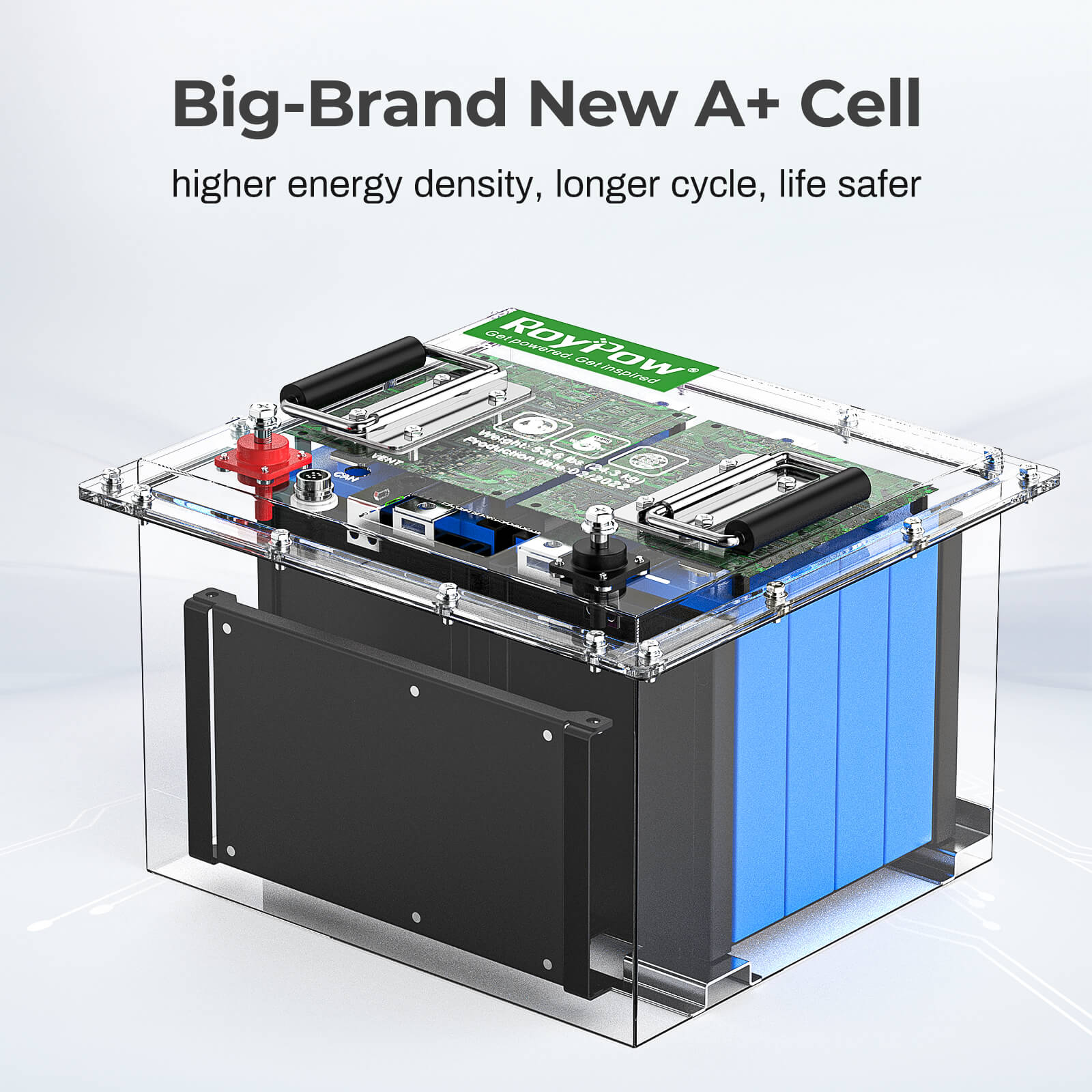 RoyPow S2480-H 24V 80AH LiFePO4 deep cycle rechargeable battery