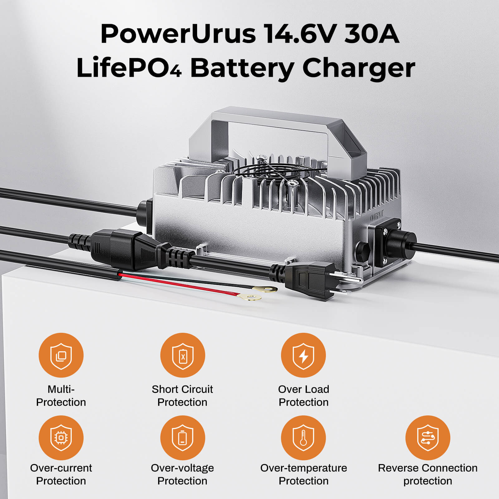 ROYPOW E8-14V30A LiFePO4 Battery charger