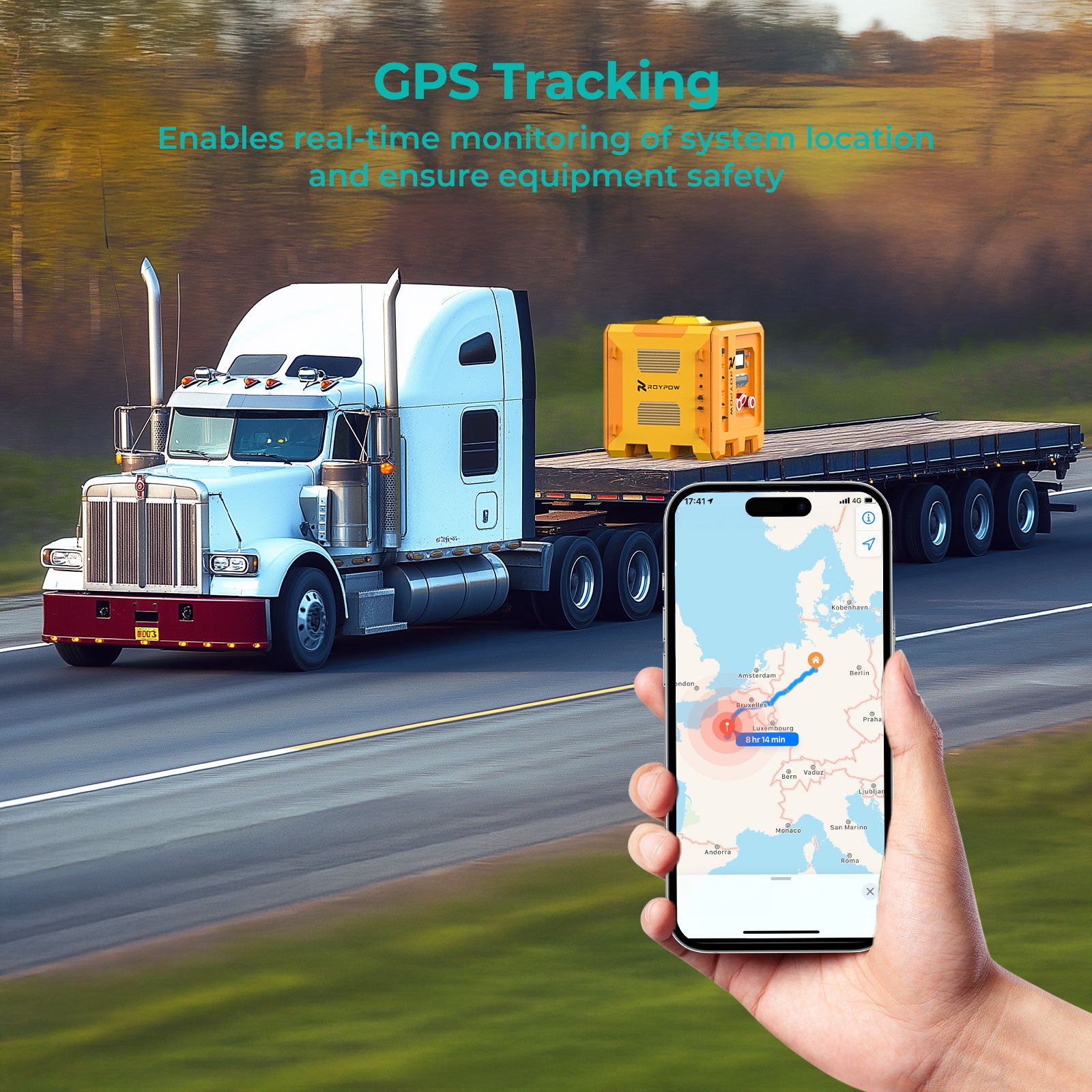 RoyPow LiFepo4 Battery Mobile Hybrid ESS Solution EU Standards
