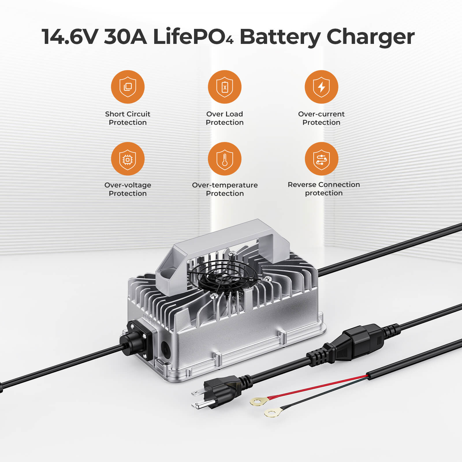 ROYPOW E8-14V30A LiFePO4 Battery charger