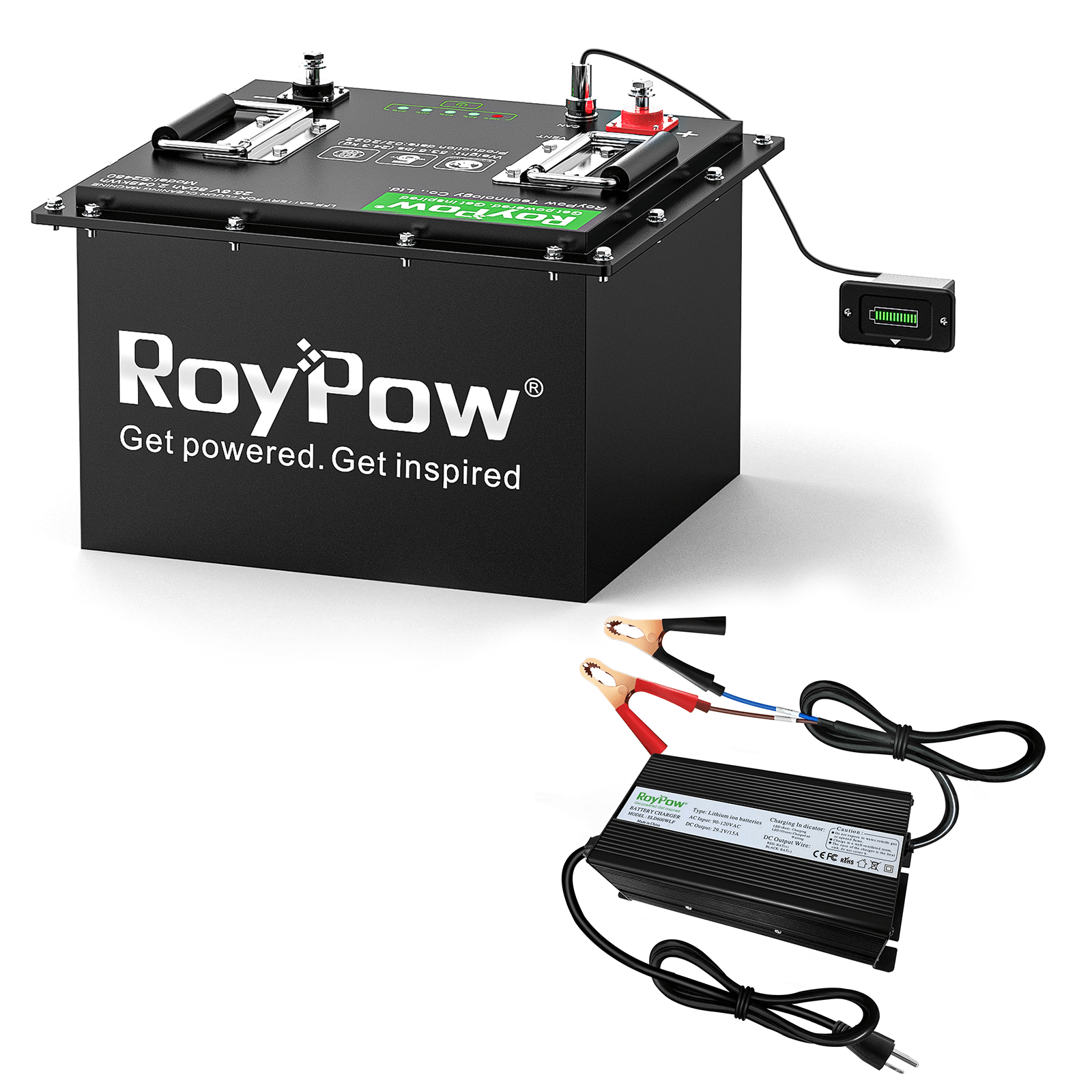 RoyPow S2480-H 24V 80AH LiFePO4 deep cycle rechargeable battery