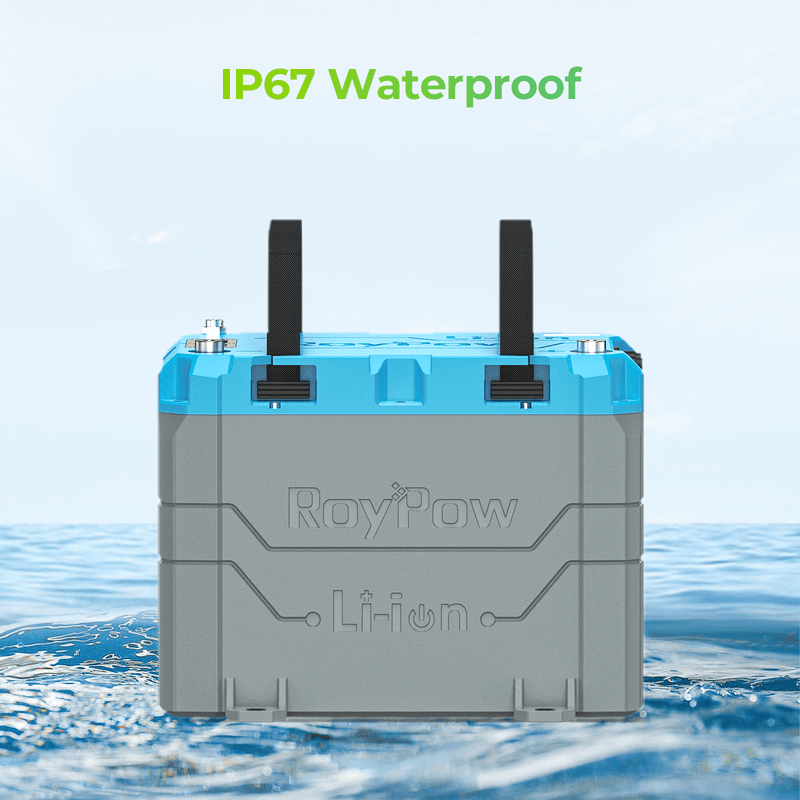 RoyPow B24100H 24V 100AH LiFePO4 battery for trolling motors EU