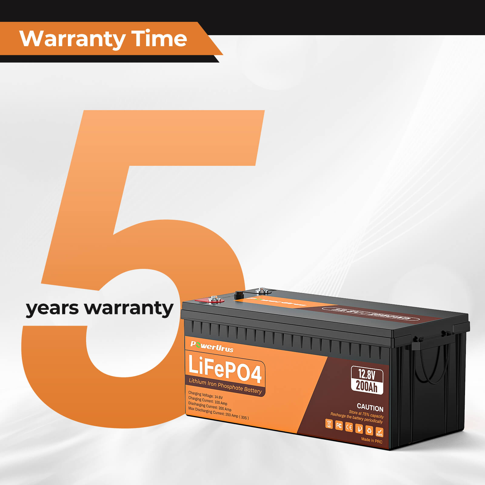12v 80Ah LiFePO4 Battery Deep Cycle Lithium iron phosphate Rechargeable  Battery Built-in BMS Protect Charging and Discharging High Performance for